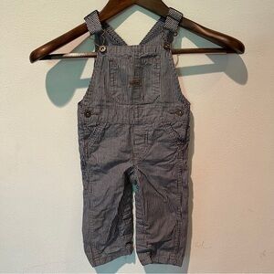 Wrangler Striped Cotton Overalls Toddler 12 Month Snap Legs Lightweight